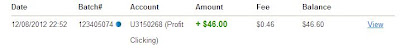 Bukti Pembayaran profitclicking.com ke 8 dan 9, Not Scam!