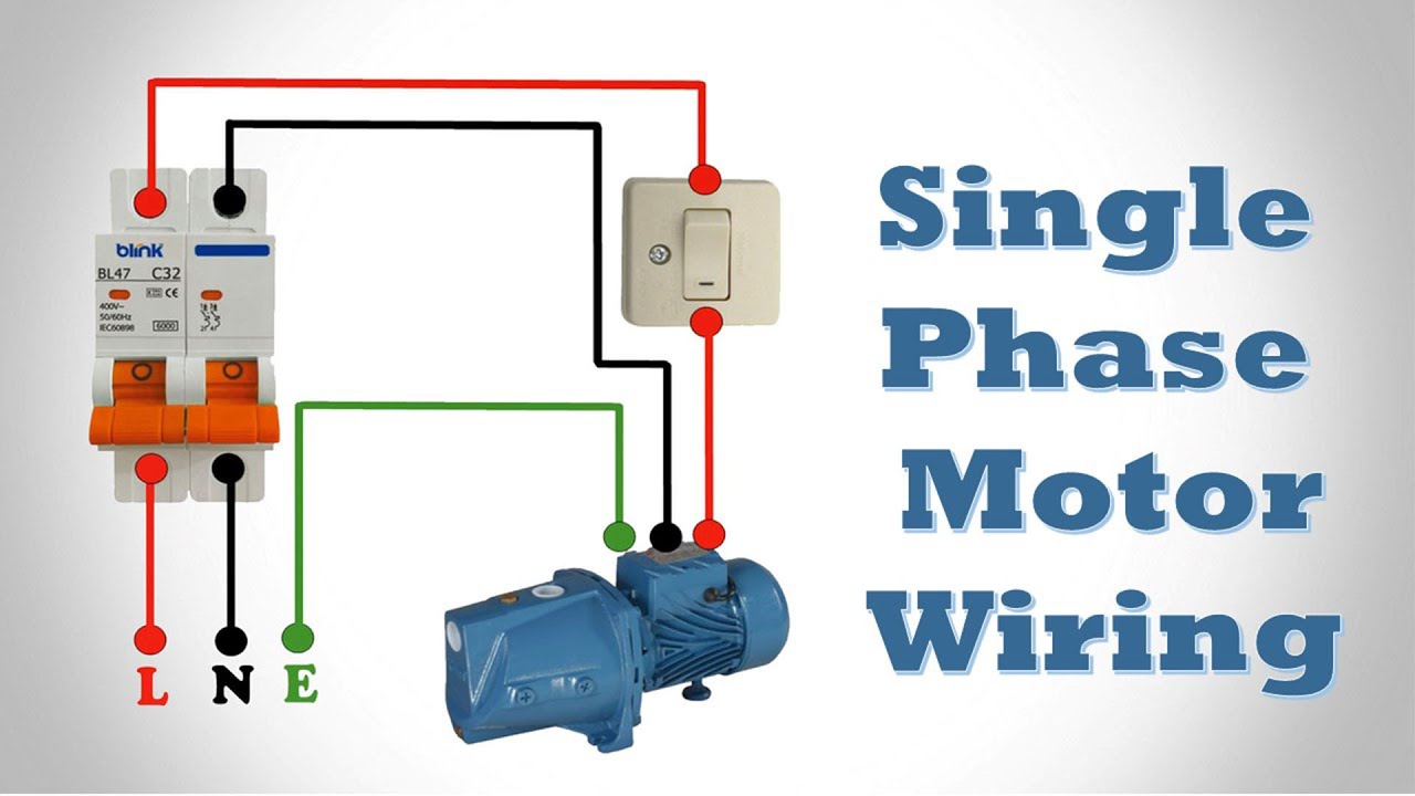On Video Single Phase Motor Wiring Single Phase Motor Connection With
