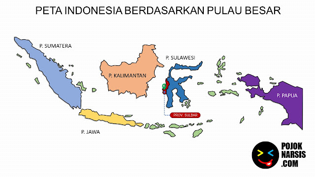 Peta Provinsi Sulawesi Barat Editable Powerpoint
