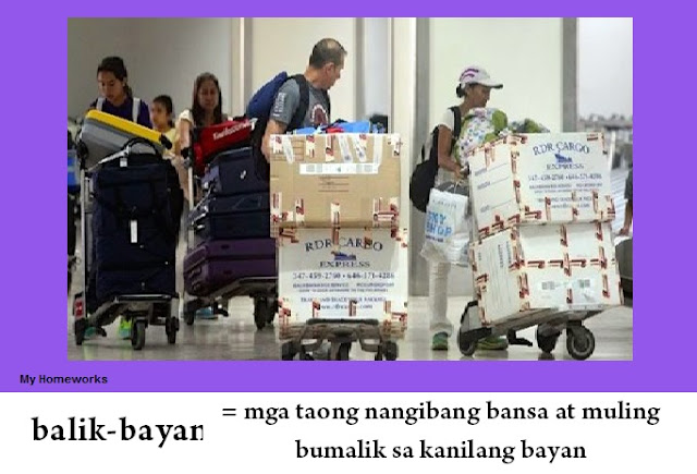 Balik-bayan, HALIMBAWA TAMBALANG SALITA, TAMBALANG SALITA MAY LARAWAN, TAMBALANG SALITA-Balik-bayan, 