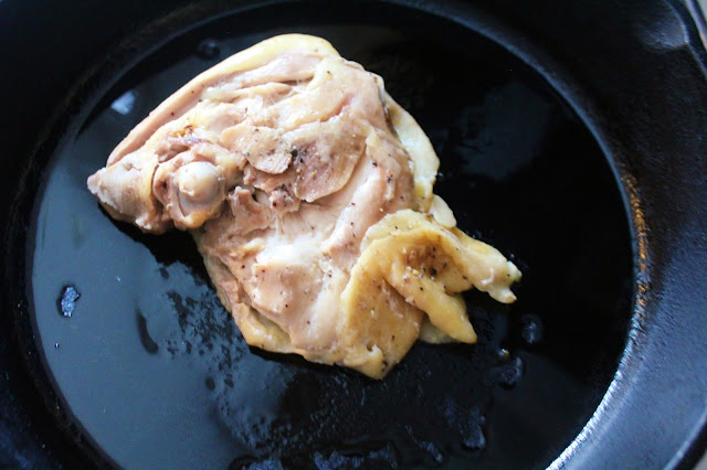 Sous Vide Chicken Thighs with a Lemon Shallot Pan Sauce