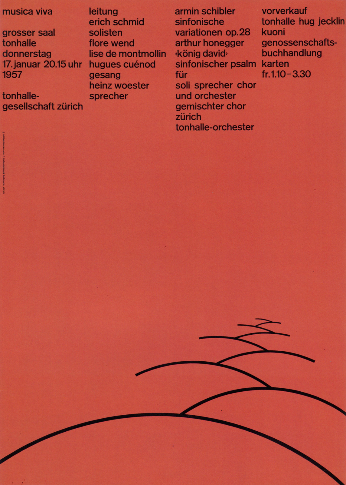CHAUDRON: Joseph Müller-Brockmann - Musica Viva - Zurich Tonhalle Posters