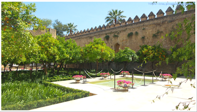 Pátio morisco; pátio mudéjar; Alcázar de los Reyes Cristianos;