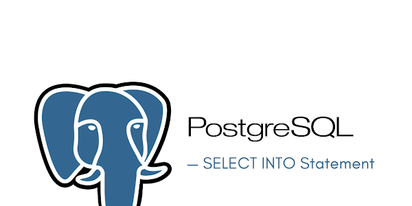 PostgreSQL SELECT INTO