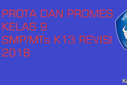 Prota dan Promes Kelas 9 SMP/MTs K13 Revisi 2018