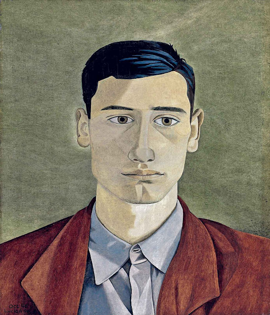 Head of a Greek Man (1946)  Lucian Freud (British, 1922-2011)  Oil on panel  28.4 x 24.8 cm (11.25 x 9.75 in)  From the Collection of John Craxton