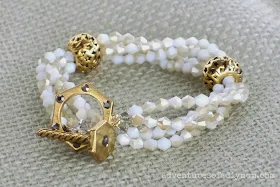 Ivory and Gold Bracelet