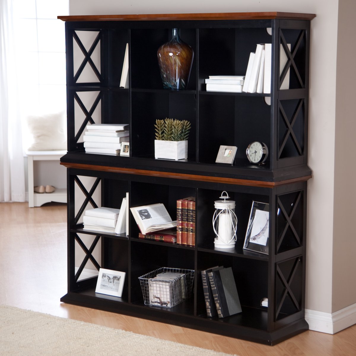 Stackable Bookcase - Hampton Console Table Bookcase