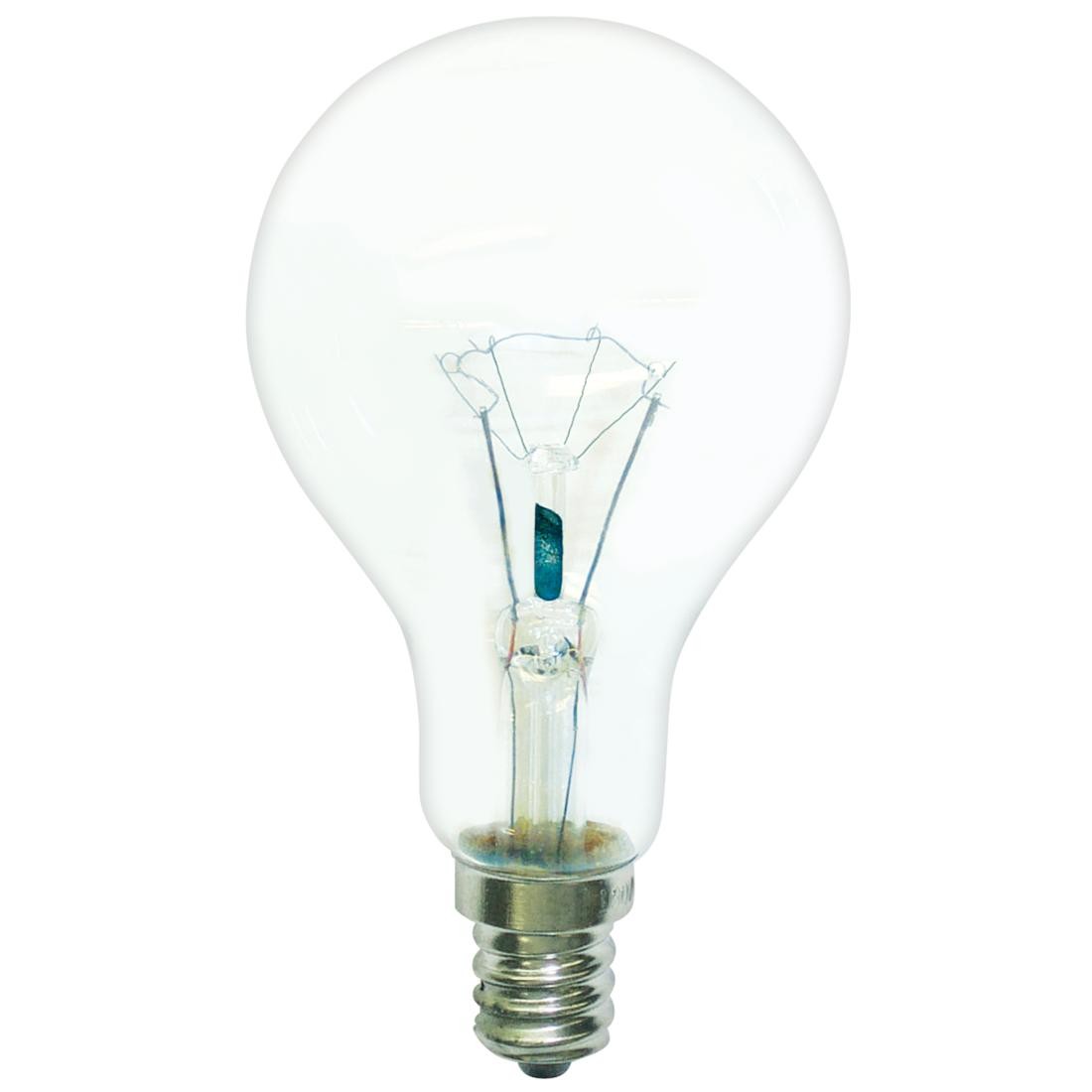Clear 130V Candelabra E12 Base A15 Appliance Bulb 60A15 E12 CL130