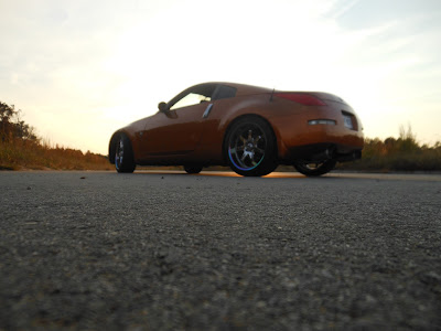 350z at sunset
