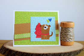 Dog Themed Card by Jess Gerstner featuring Doodlebug Puppy Love