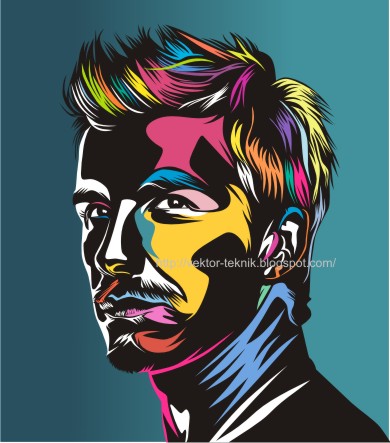 vector foto-david beckham-pop art-tutorial