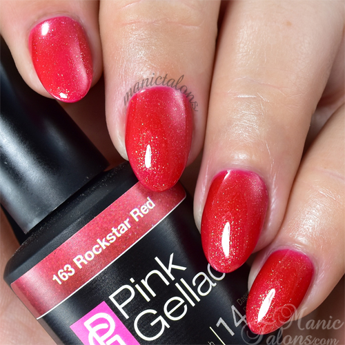 Pink Gellac Rockstar Red Swatch