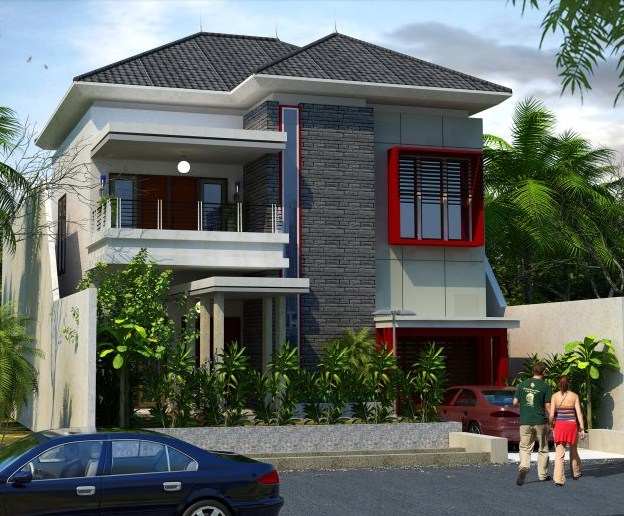 5 Gambar Rumah  Minimalis  Modern  Paling Keren Contoh Bangunan Rumah  Minimalis 