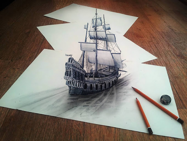 Pictures of unbelievable 3D Drawings