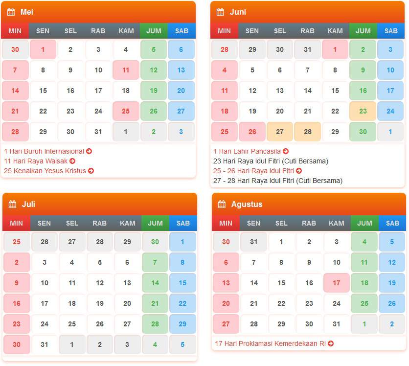 +Download Tanggal Hari Dalam Kalender 2017 - 2018 