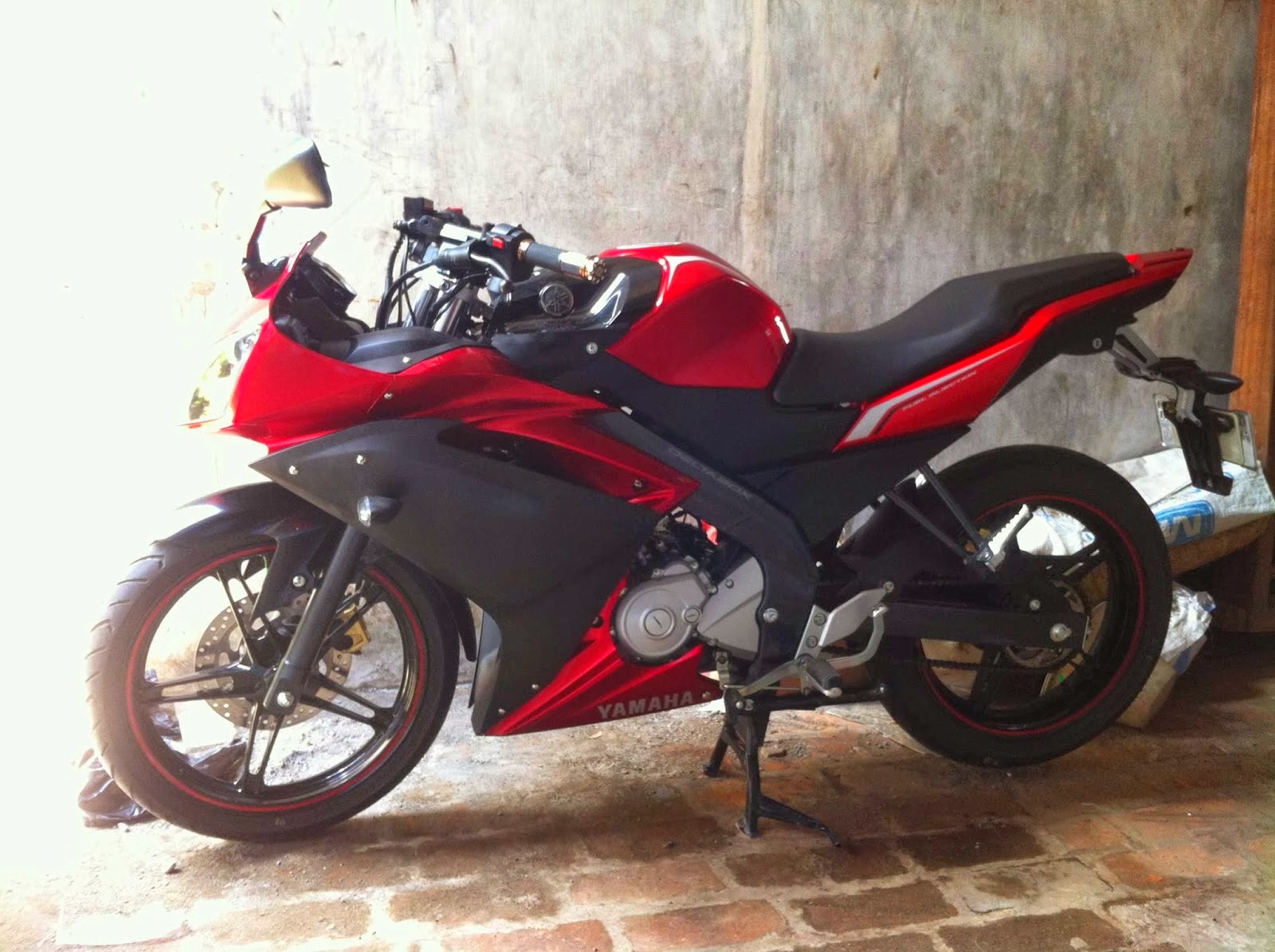 93 Modifikasi Motor Vixion Warna Merah Terlengkap Kinyis Motor