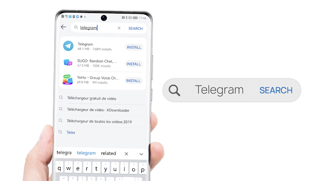 How to Search Telegram App from AppGallery