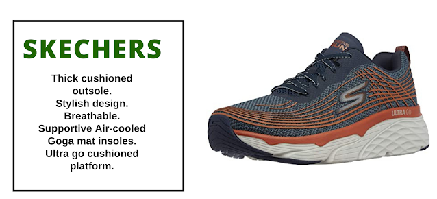 Skechers Elite-Performance orthopedic shoes for plantar fasciitis.