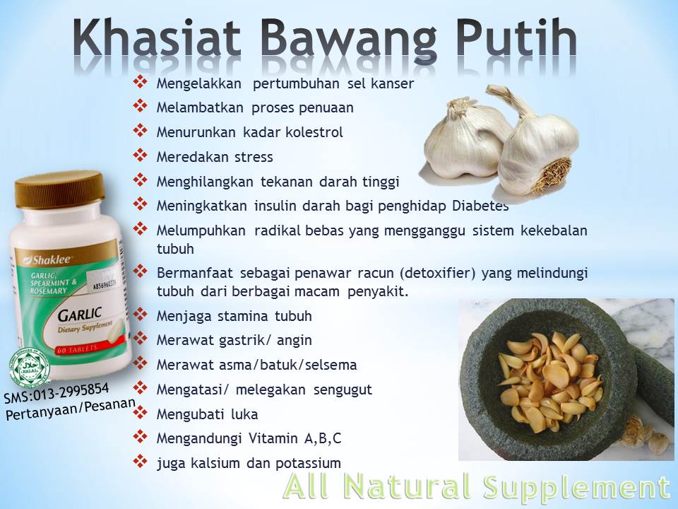 Dunia Vitaminku 15 Khasiat bawang putih  yang patut anda tahu 