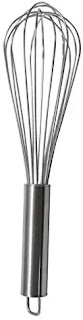 Chef’s Quality Whisker Hand Blender Wire Whisk for Kitchen (Stainless Steel, 12 Inch)