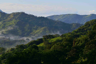 early morning valley view in Costa Rica