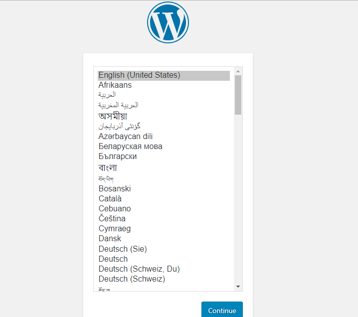 Install Bahasa Wordpress