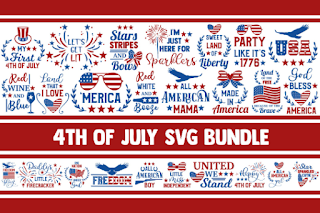 4th of July SVG Bundle, fourth of july svg, merica svg, patriotic svg, america svg, independence day svg, usa flag svg, fireworks svg, png