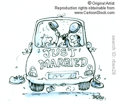 Just married cartoon and comics pictures