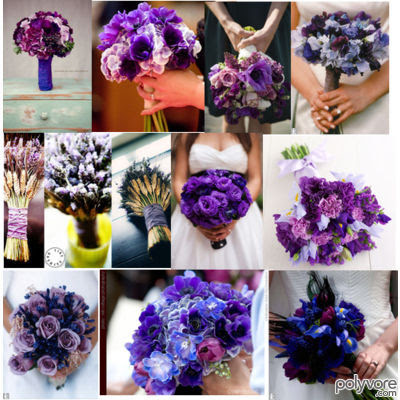 purple wedding party