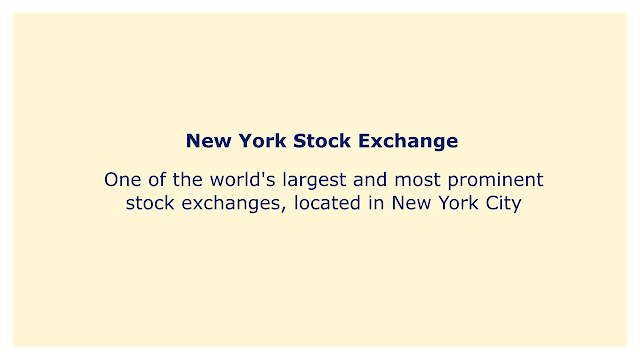 One of the world's largest and most prominent stock exchanges, located in New York City.