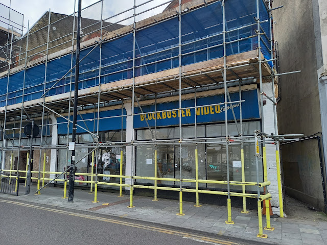 Blockbuster Video Express store in Westcliff-on-Sea, Essex (April 2023)