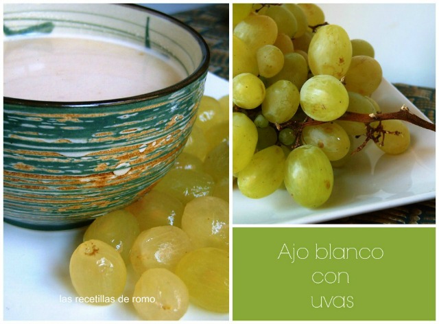 "Ajo blanco con uvas"