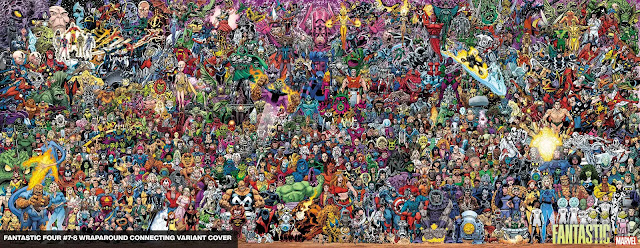 Marvel revela la portada completa de Scott Koblish para la conexión de 'Los Cuatro Fantásticos'