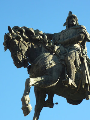 Estatua ecuestre de Jaume I en el Parterre de Valencia