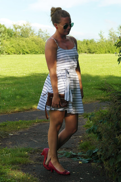 stripy nautical dress