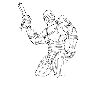 #8 Robocop Coloring Page