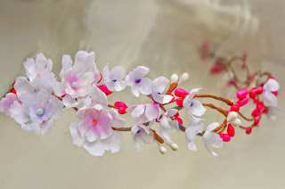 Boho wedding flower crown