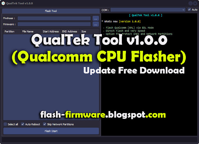 QualTek Tool v1.0.0 (Qualcomm CPU Flasher) Free Download 
