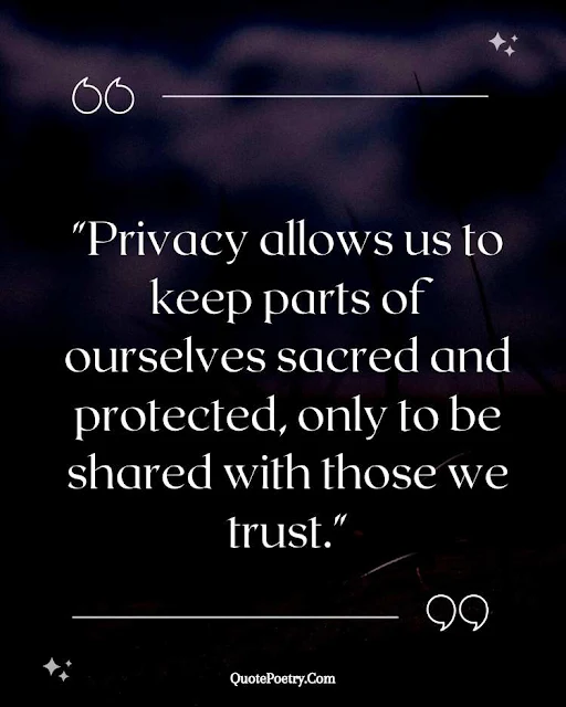 Quotes About Privacy In A Relationship