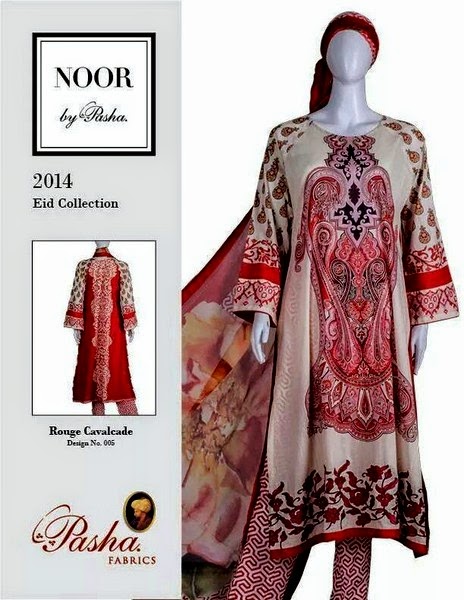 Noor Eid Dress Collection 2014 by Pasha Fabrics