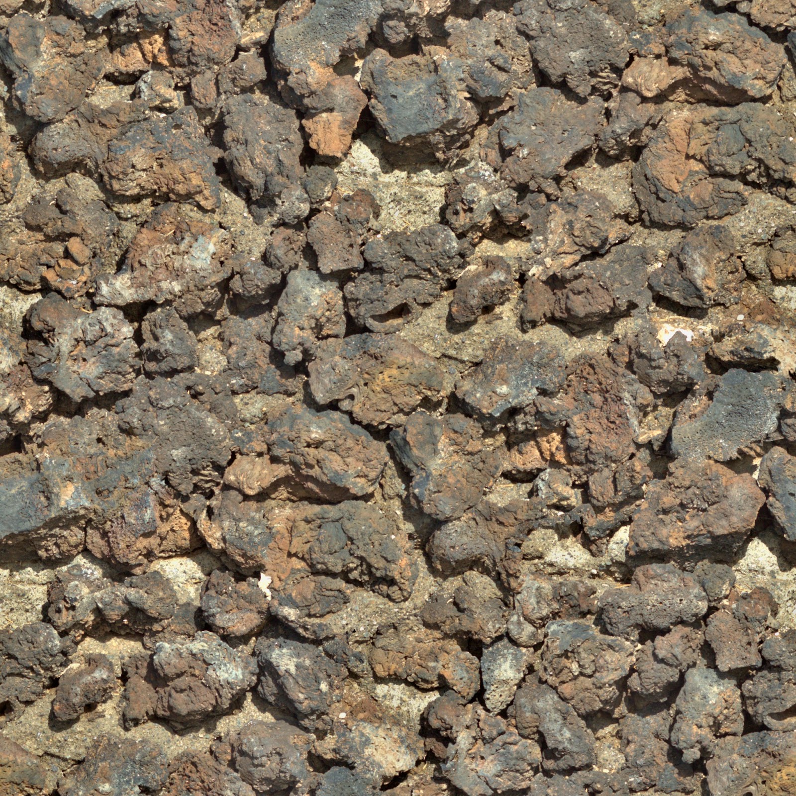 Rocky stone coloured wall seamless texture 2048x2048