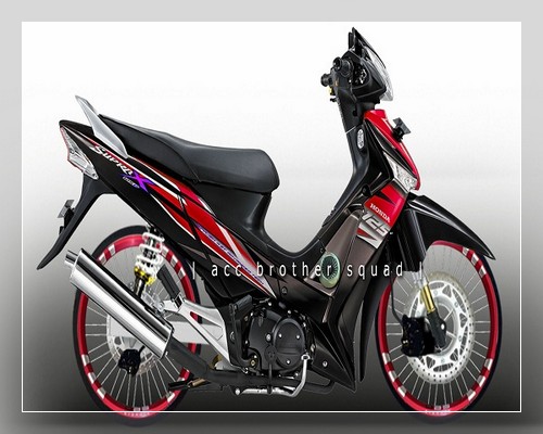 Gambar modifikasi supra x 125 fi simple standar thailook 