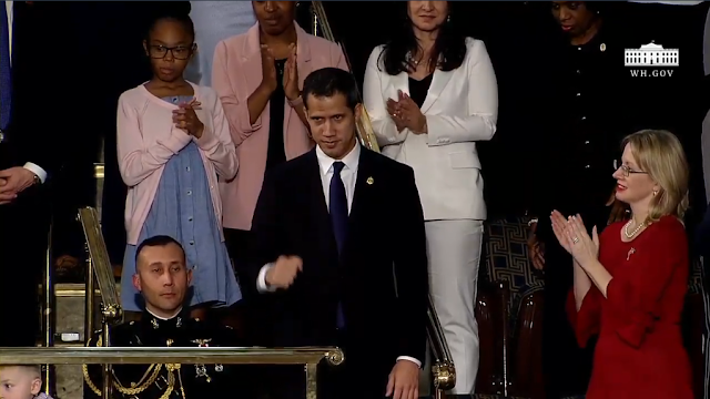 State of the Union 2020 Juan Guaidó Guaido President Trump guest audience