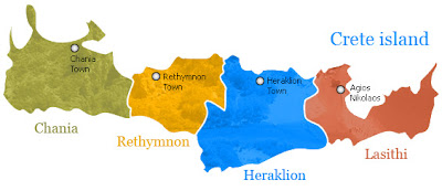 Map of Crete Province Area