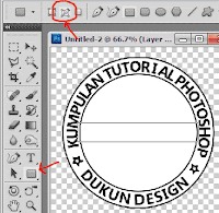 Teks Stempel Lingkaran Dengan Photoshop