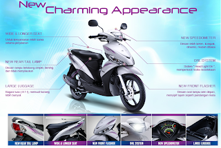 New Charming Appearance Yamaha Mio J FI - Motor Matic Injeksi