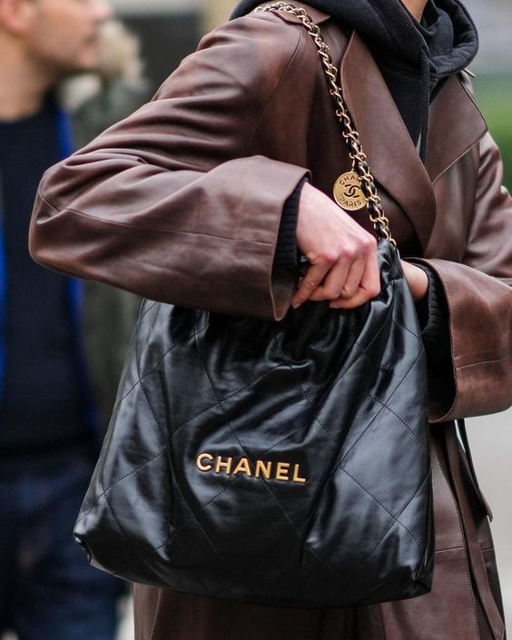 Chanel 22 Handbag Denim