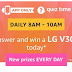 Trick to answer "Amazon LG V30+ Quiz" on Amazon app