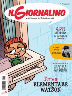 Il Giornalino. La settimana dei lettori curiosi 2016-15 - 10 Aprile 2016 | ISSN 1123-0541 | TRUE PDF | Settimanale | Fumetti | Attualità | Società | Ragazzi
Il Giornaliino è una storica rivista italiana di ispirazione cattolica pubblicata a periodicità settimanale, che contiene fumetti e rubriche di vario genere.
Il Giornaliino è una rivista adatta ai bambini di età compresa tra i 6 e i 20 anni anche se sono molti gli adulti che, leggendo la rivista da ragazzi continuano a leggerla rendendone testimonianza nelle lettere inviate alla rivista.